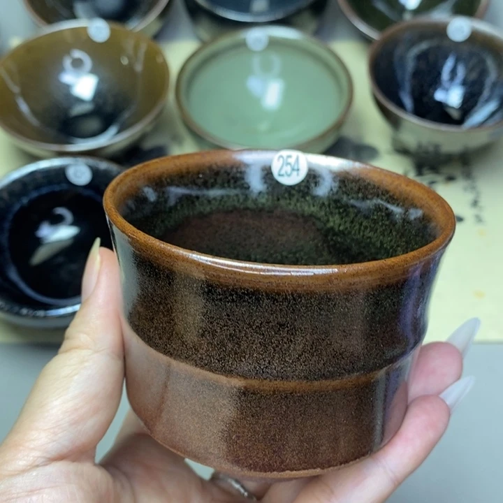 茶盏建窑建盏柴烧主人杯