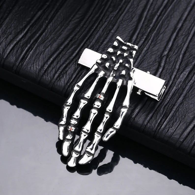 吊坠925银 爪子发夹百搭项链流行挂坠