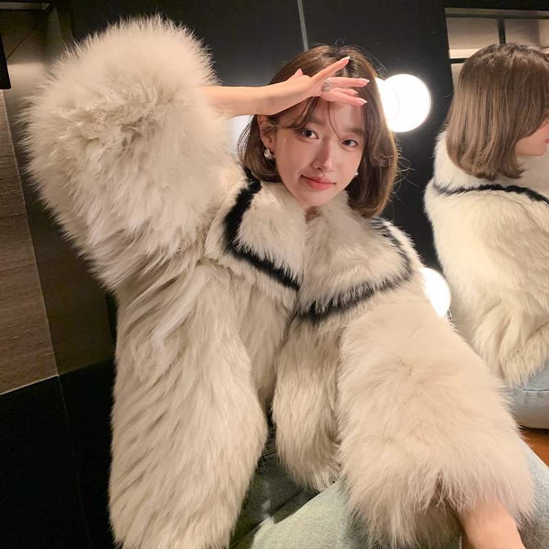 陈柚一陈柚一‘chic风欧尼’2025新款进口白狐狸毛外套女冬23622