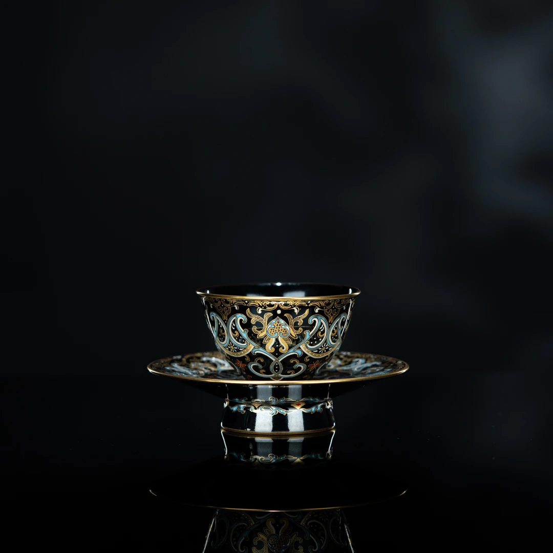 溢珍堂 堆金套杯 70cc 瓷器茶周边茶具