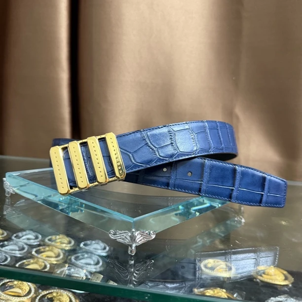 史蒂芬新款百搭男士皮带高档休闲老鹰头牛皮腰带青中老年时尚算盘