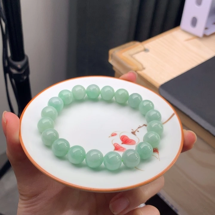 翡翠未镶嵌手链翡翠y2330 卡10