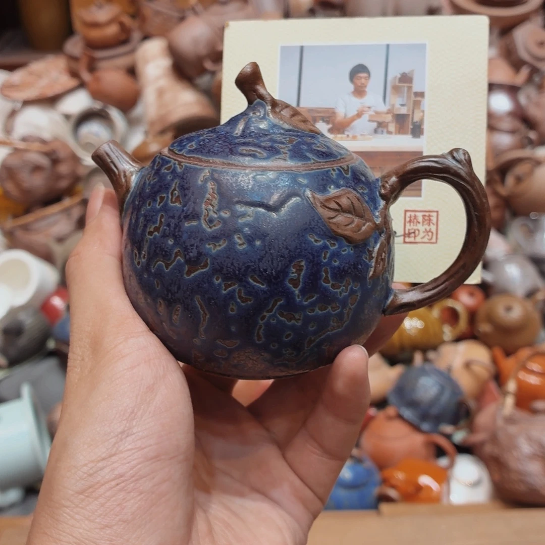 柴烧老岩泥高温茶器皿