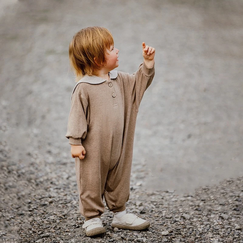 男女宝宝长袖连体衣秋季2025婴儿学院领风爬服婴幼儿长袖连身衣