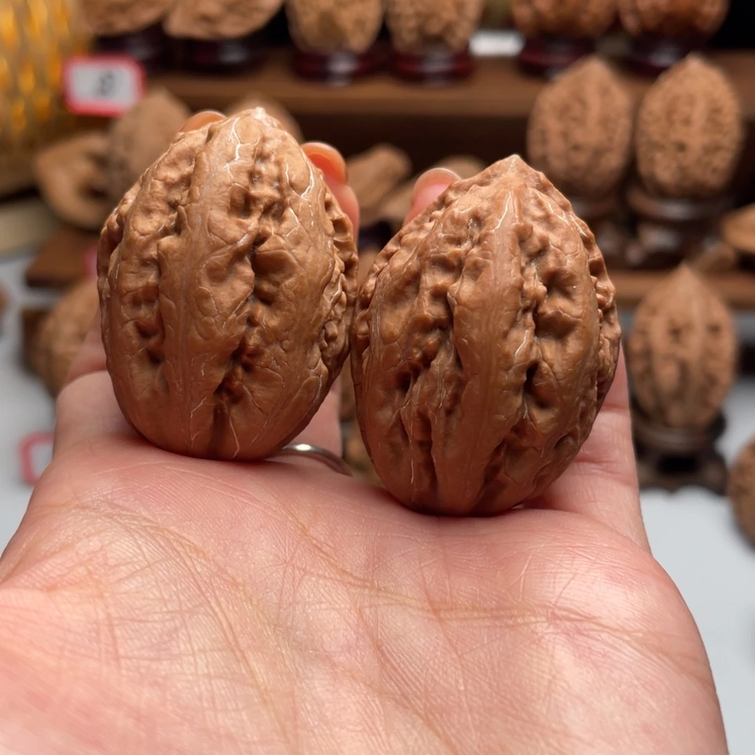 希***面文玩核桃把件楸子20