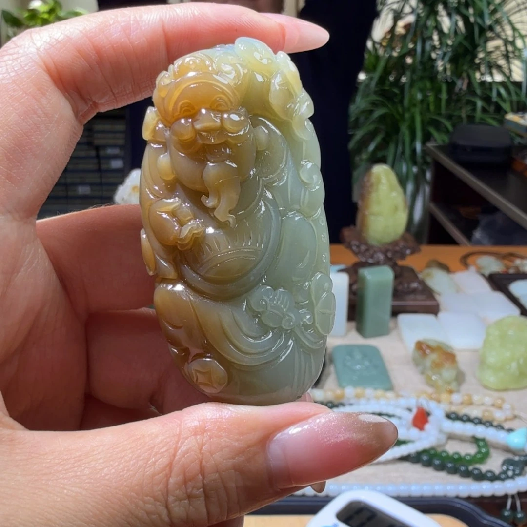 和田玉挂件未镶嵌大*长