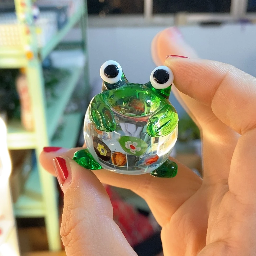 琉璃手工艺品青蛙