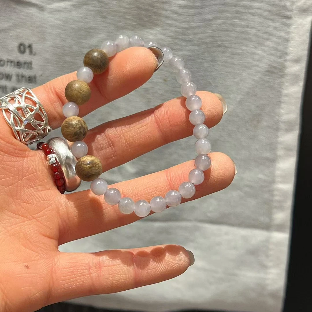 非金属树脂手链 JIUJIU【苍山雪】通勤百搭简约珠珠手串