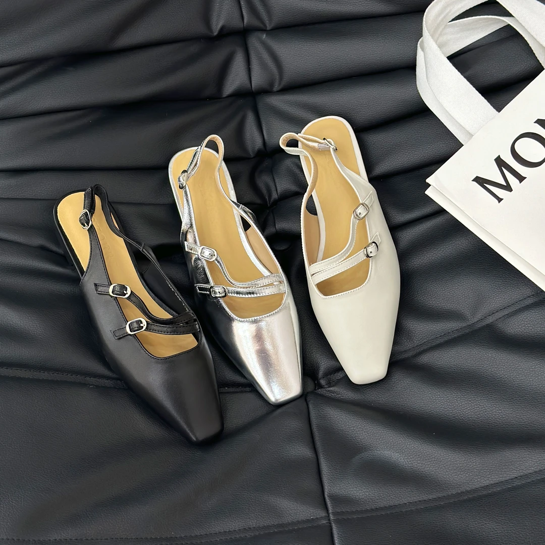 气质小方头后镂空凉鞋2006【7788桃子3】