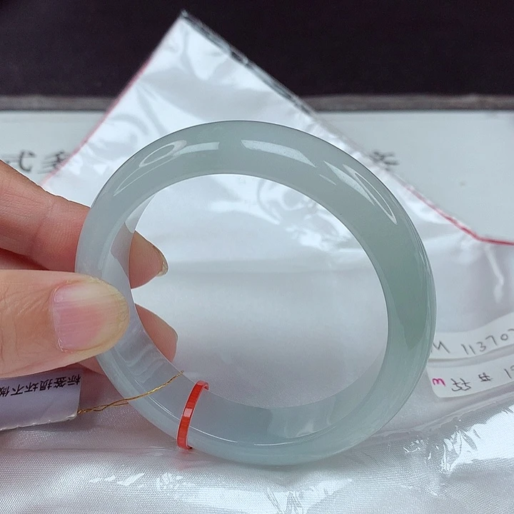 翡翠未镶嵌手镯55圈3702