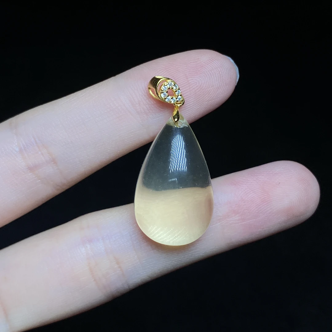 【小北好物】s925银水晶水滴吊坠5-17QL60X80【多样性发一件】