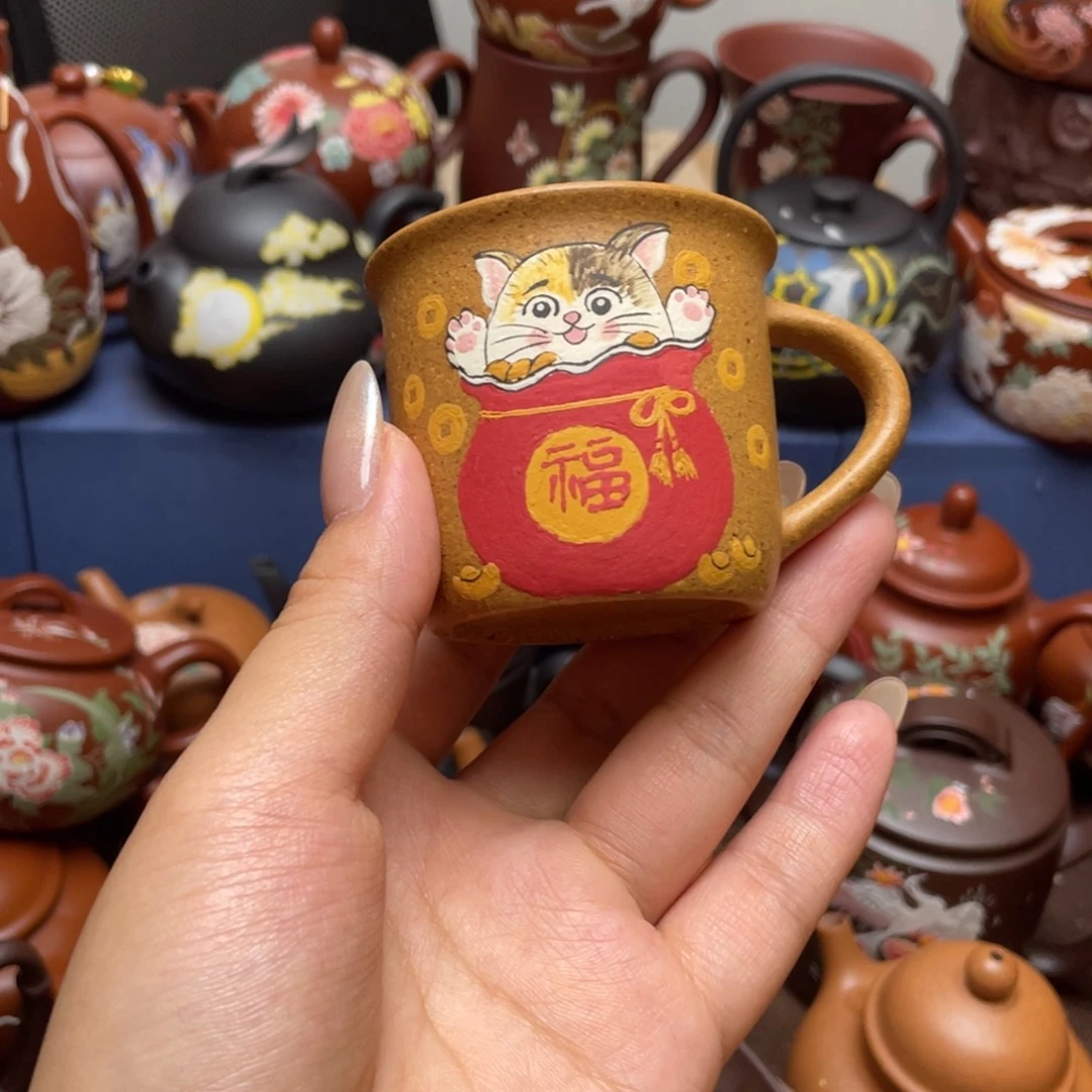 茶杯紫砂紫砂主人杯100cc