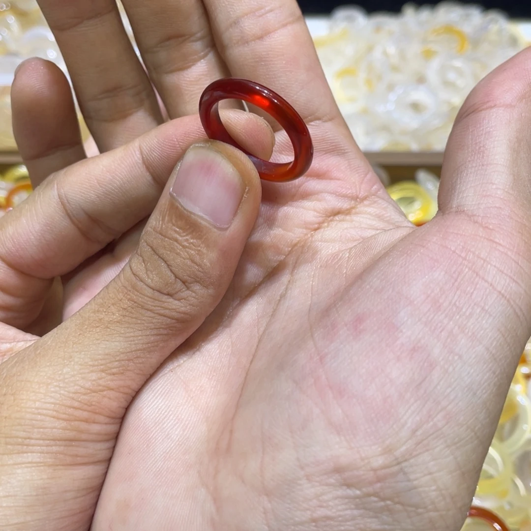玛瑙/玉髓未镶嵌戒指94号港17