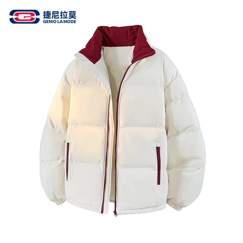 【敖瑞鹏代言】捷尼拉莫棉衣浅色系外套冬装男士立领冬季保暖棉服潮