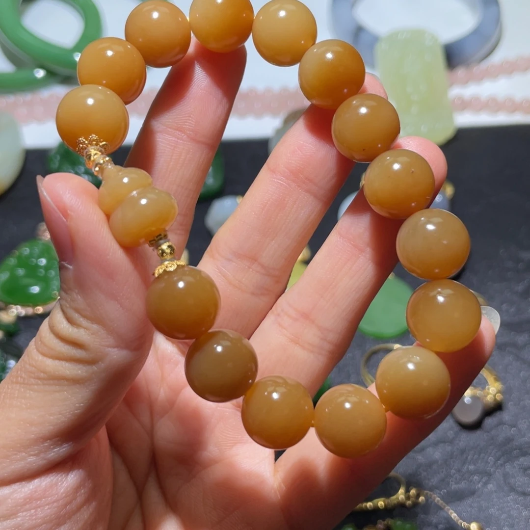 和田玉（糖玉）未镶嵌手链