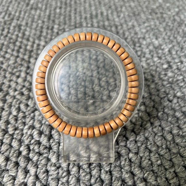 印度迈索尔老山檀香老料3×7/48颗顺纹药片珠单圈款成品手串