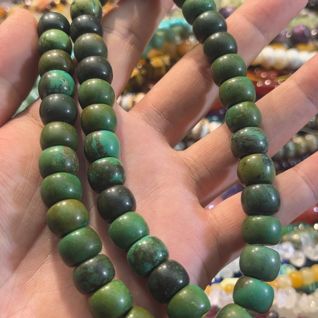 合金玛瑙/玉髓珠宝半成品菜籽松老型一条12mm