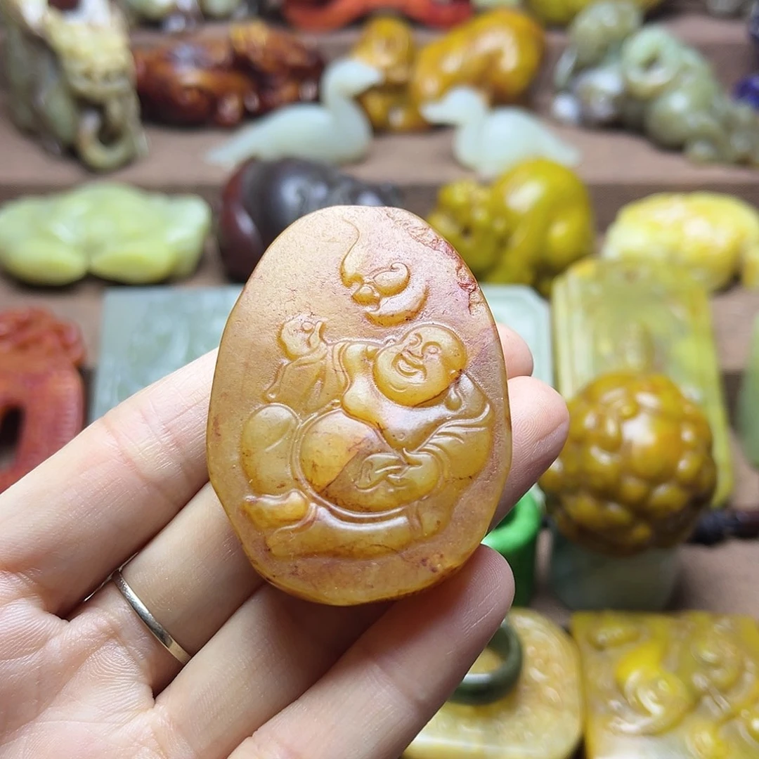 白玉菩提吊坠159。。