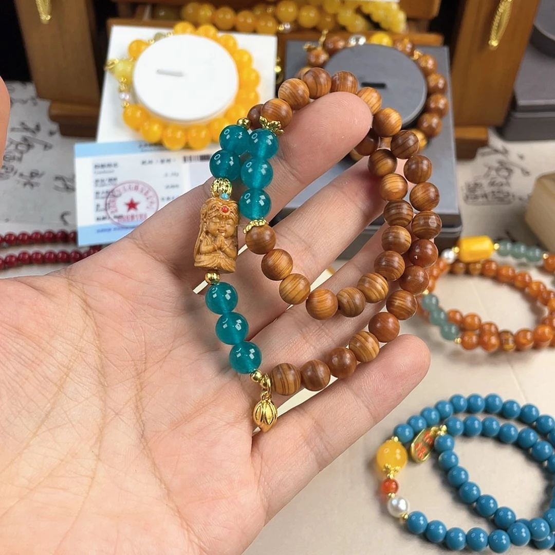 翡翠手饰银S925镀金镶嵌