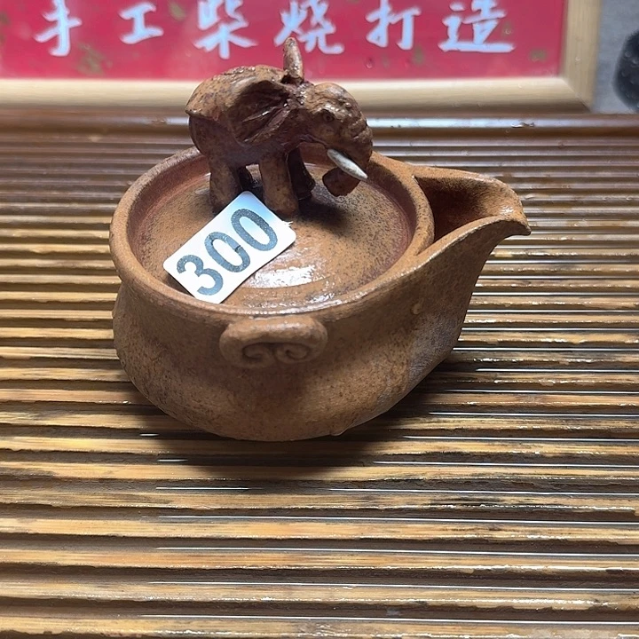 纯手工制作粗陶茶具
