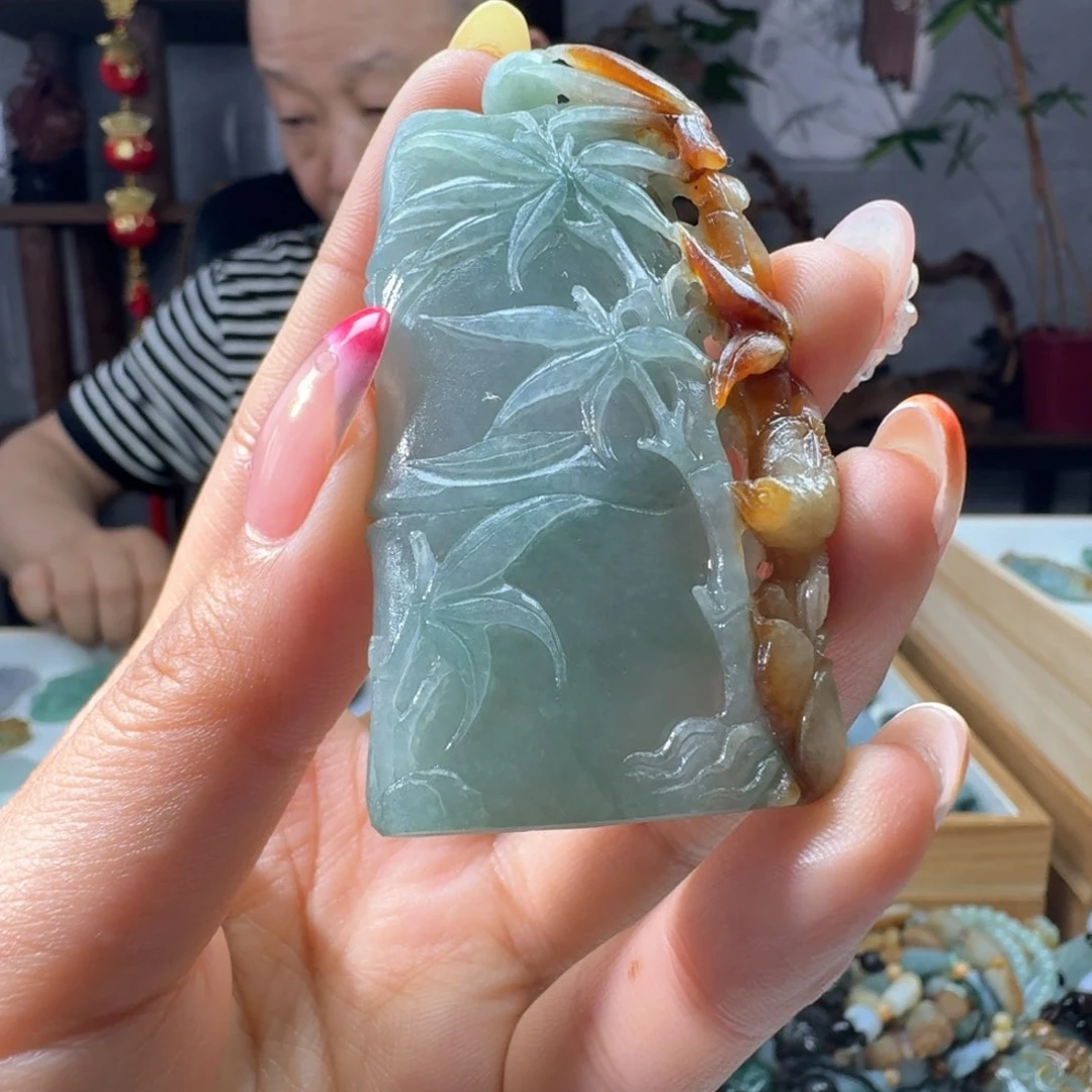 定制翡翠未镶嵌竹节