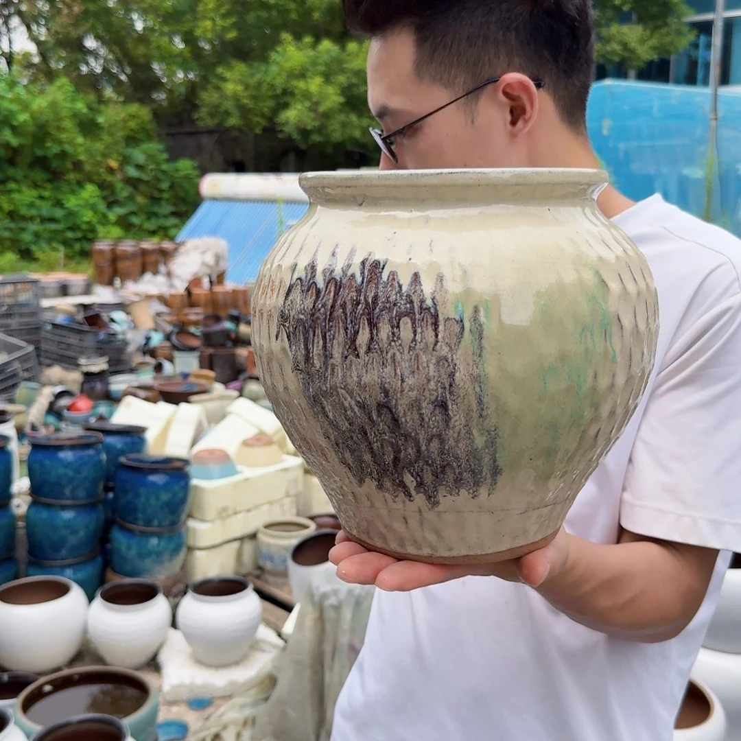 紫砂花盆口18高23（一个球姹寂