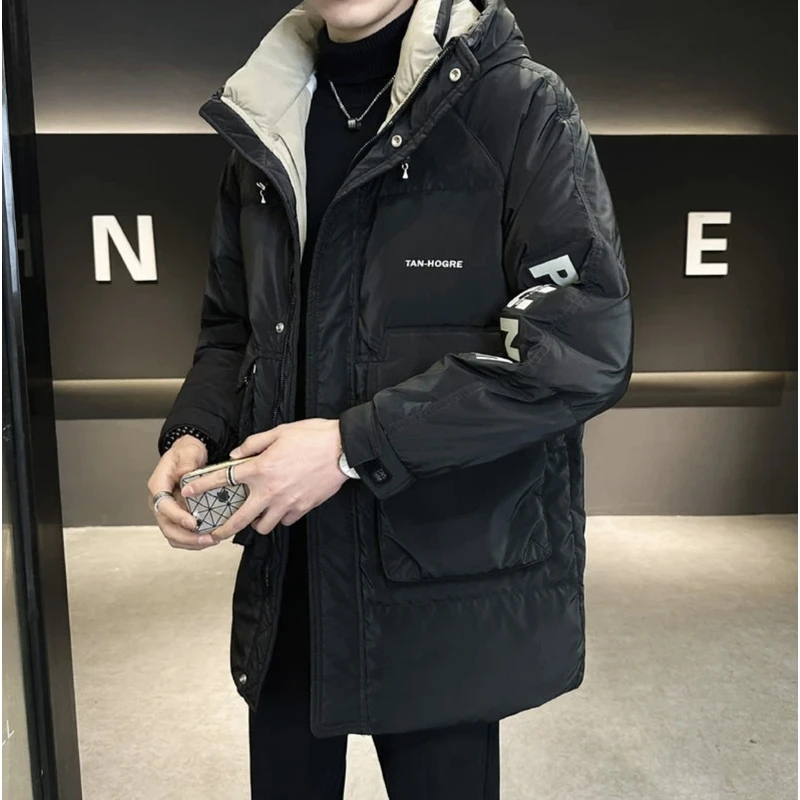 【暖炉中长款】 冬季三防中长款休闲百搭潮流工装保暖加厚外套8571