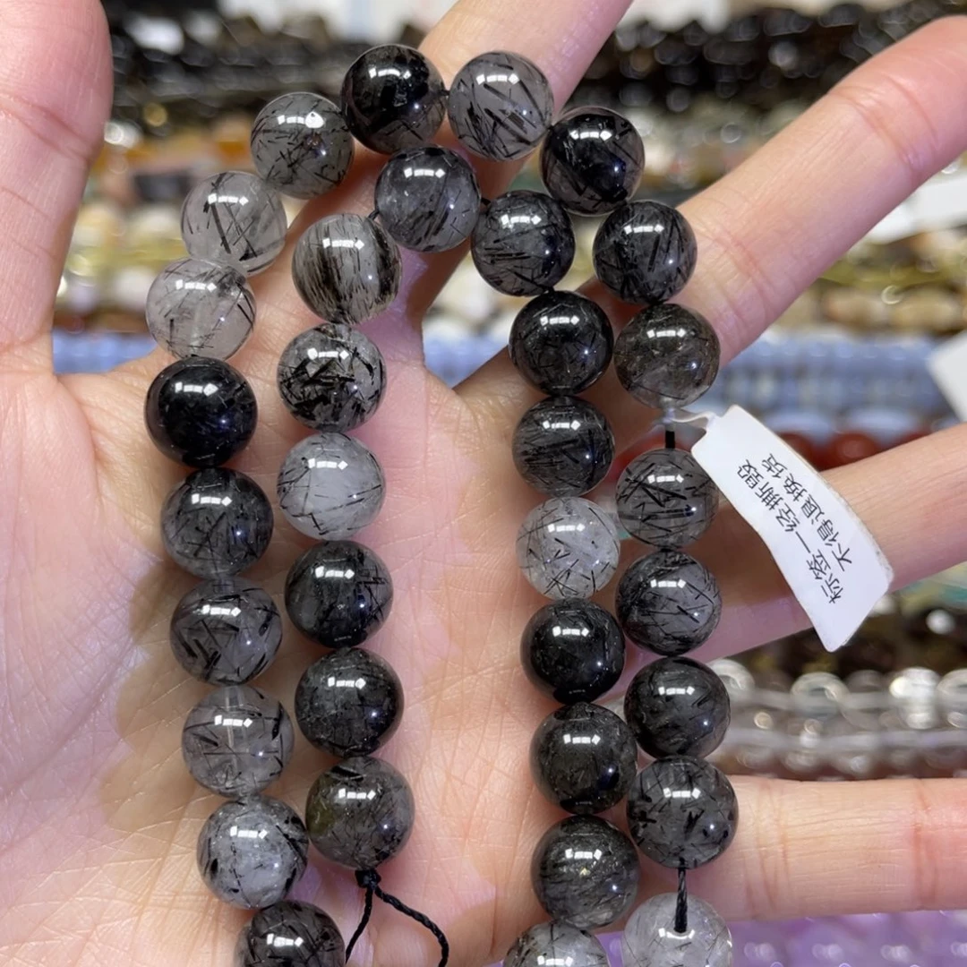 颈饰水晶未镶嵌天然黑发晶卡10.6长条38厘米