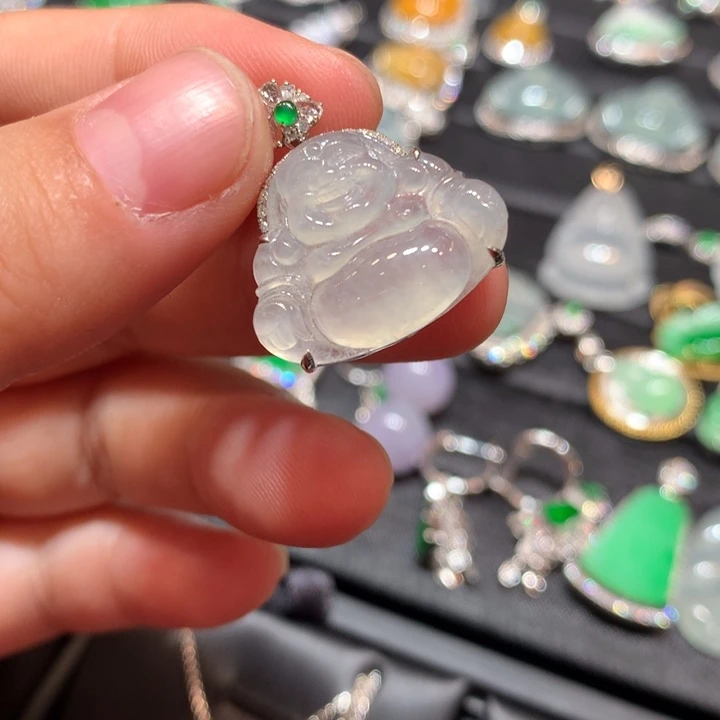 【闪购商品】颈饰18K金镶嵌翡翠翡翠