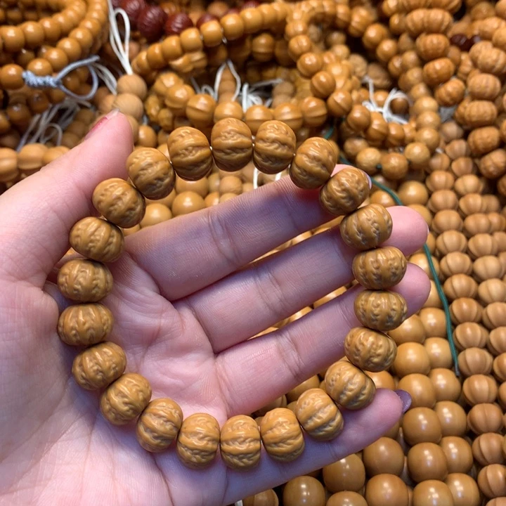 猴头核桃手串猴头核桃微瑕京八棱