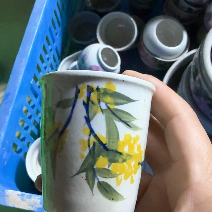 景德镇陶瓷手工手绘小可乐杯