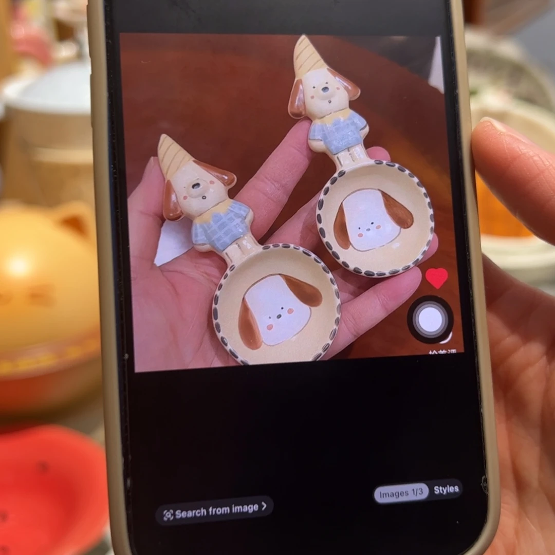 卡通小狗勺子单个