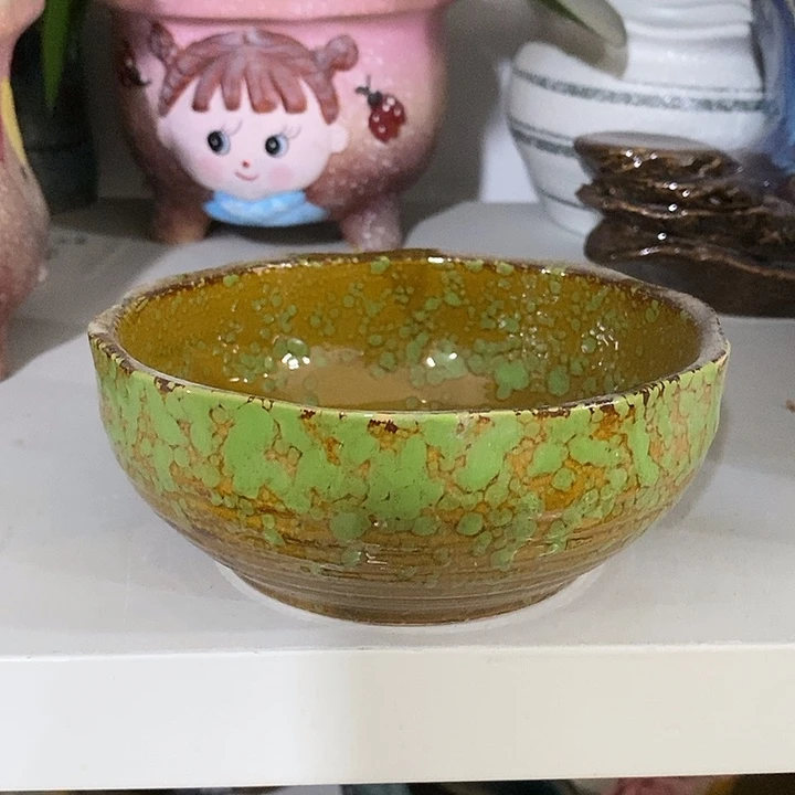 摆件陶盆有孔 微瑕介意勿拍