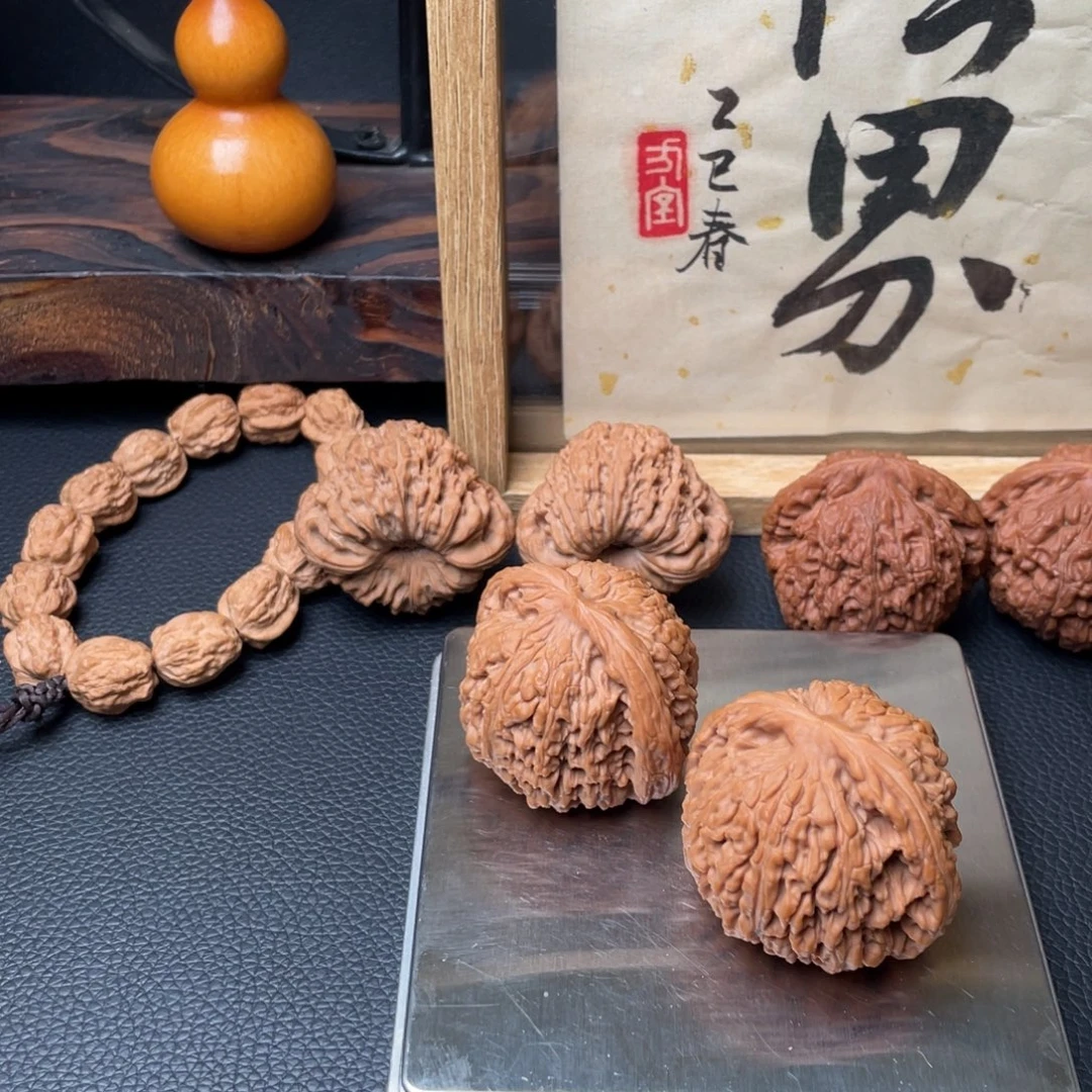 者***车吊坠文玩核桃黄金甲