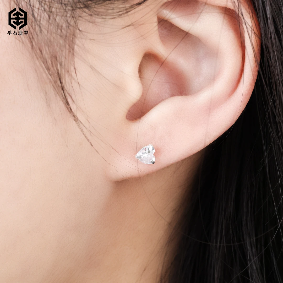 925银合成锆石银制品 【举石珠宝】T0217-222-0123个性耳饰（一对）J
