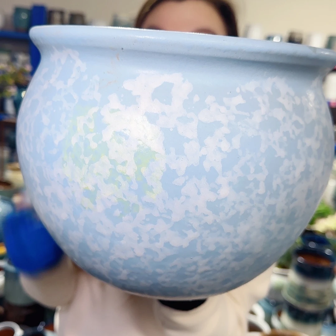 紫砂花盆高20口25