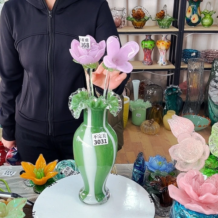 1瑕花1不完美花1不完美瓶 家悦琉璃工艺品