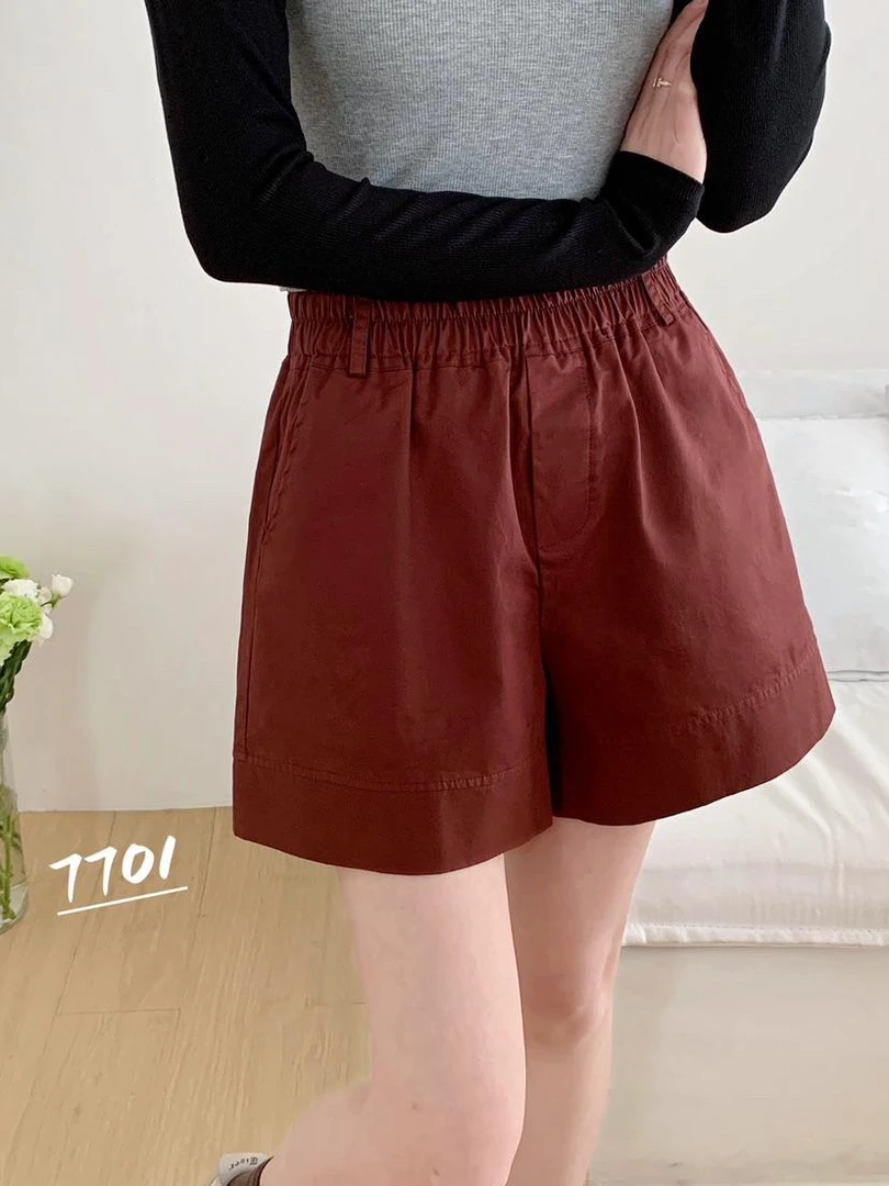 丝光棉休闲百搭短裤