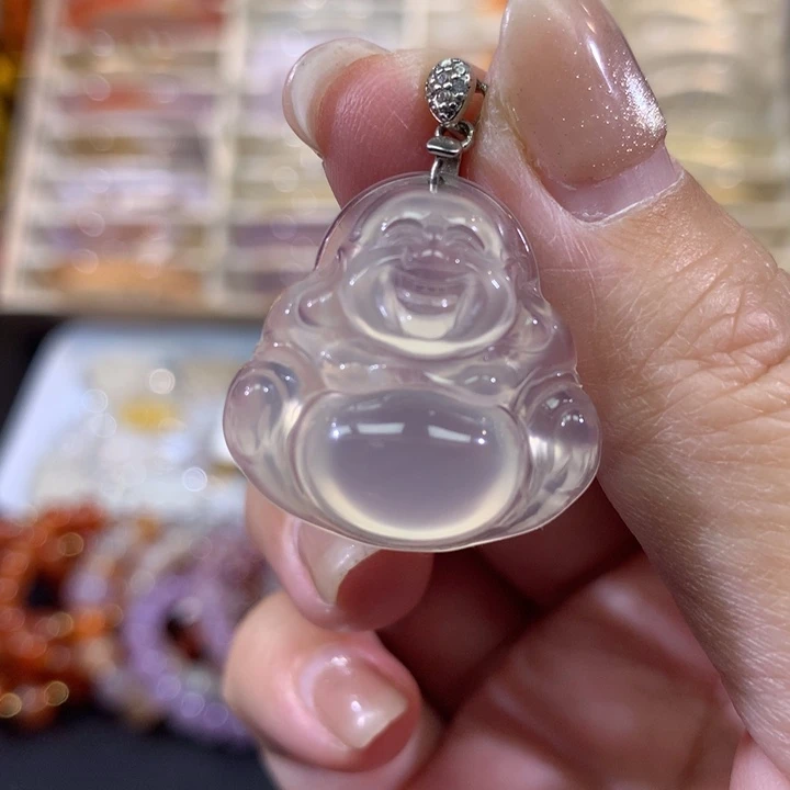 玛瑙/玉髓银S925镶嵌颈饰