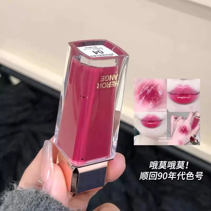 冷门辣妹色!橄榄皮天菜-明媚娇嗲感玫红调显白口红镜面水光唇釉女