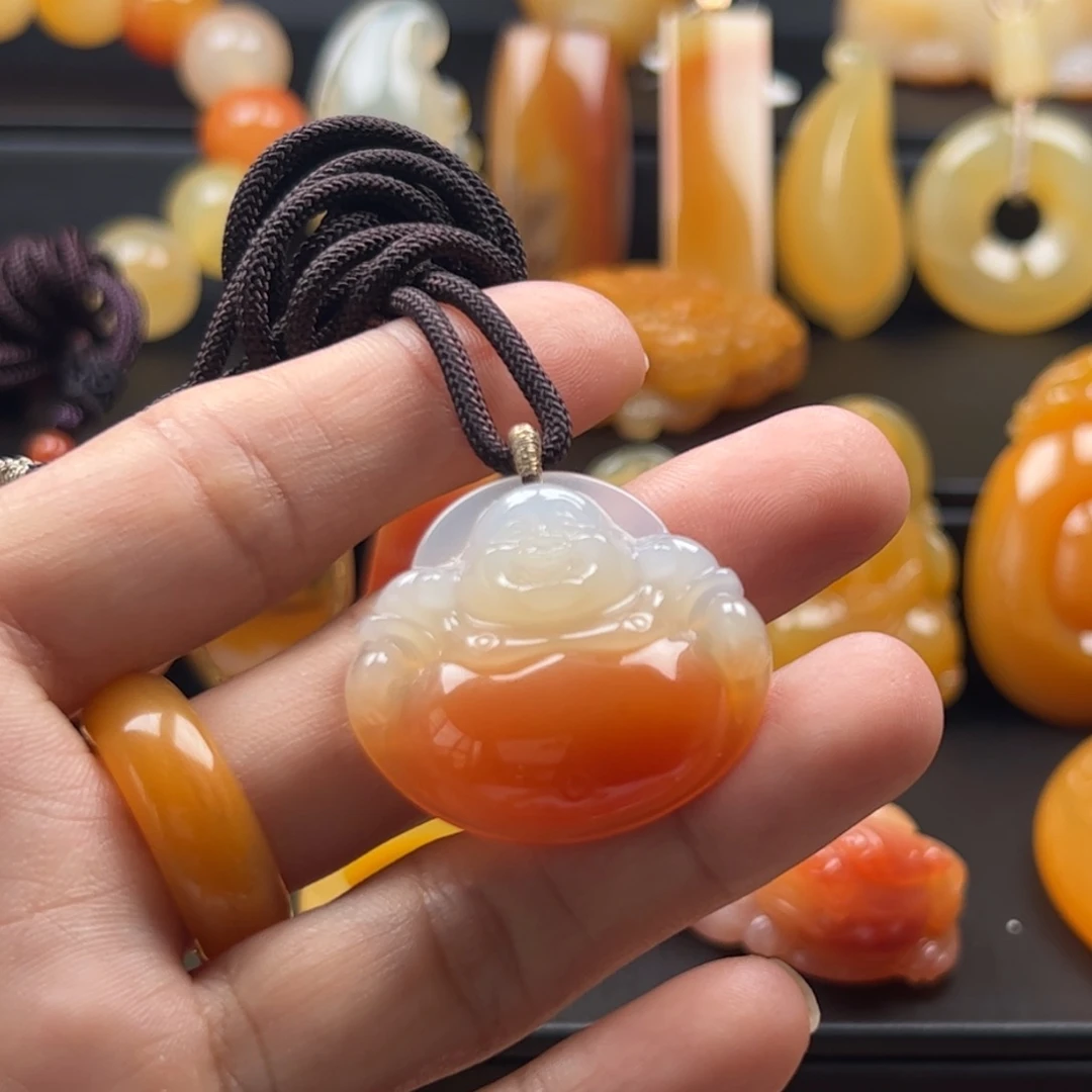 福***源石英质玉（黄龙玉）未镶嵌项圈