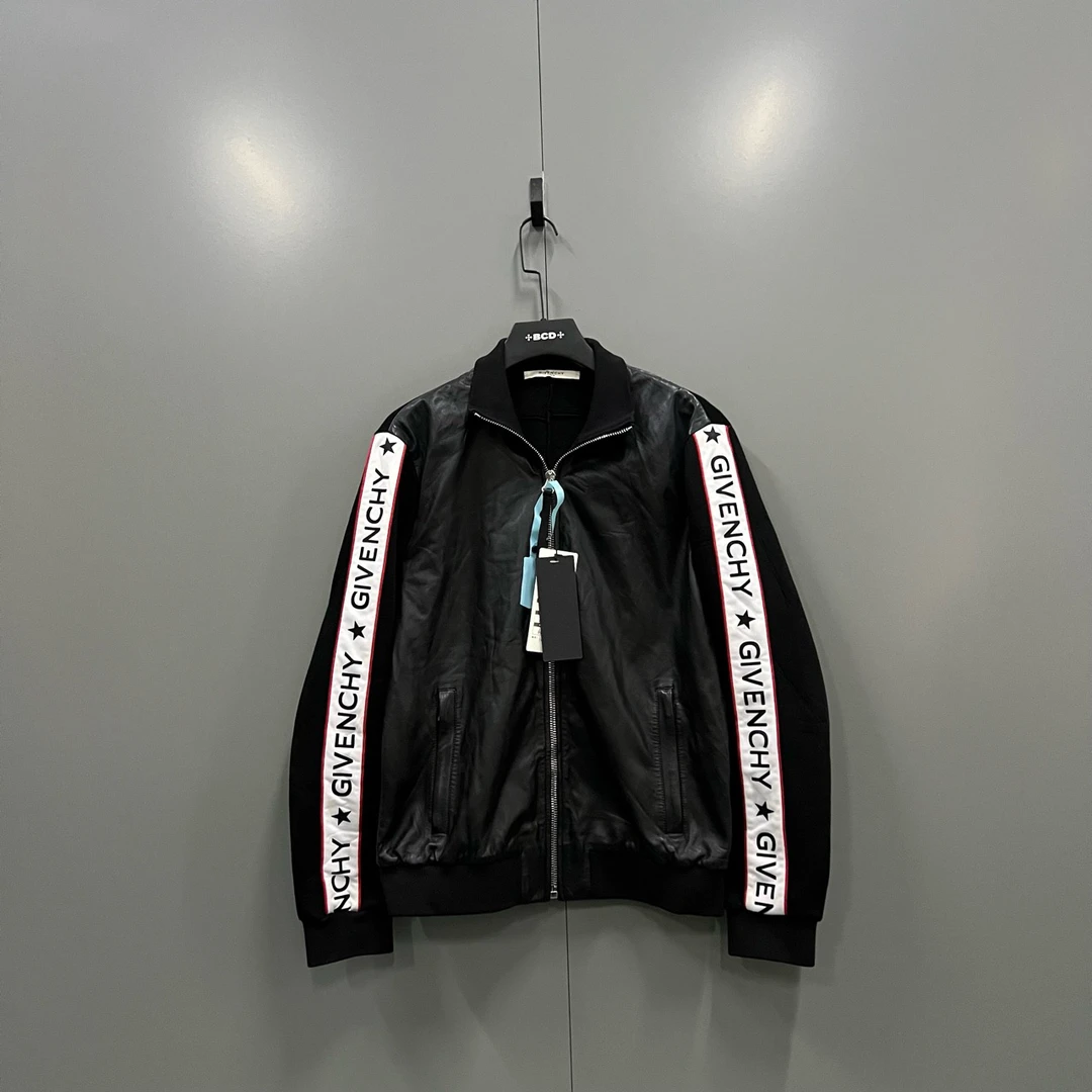 95新 Givenchy/纪梵希 jp 串标logo拼接夹克 50码 203805