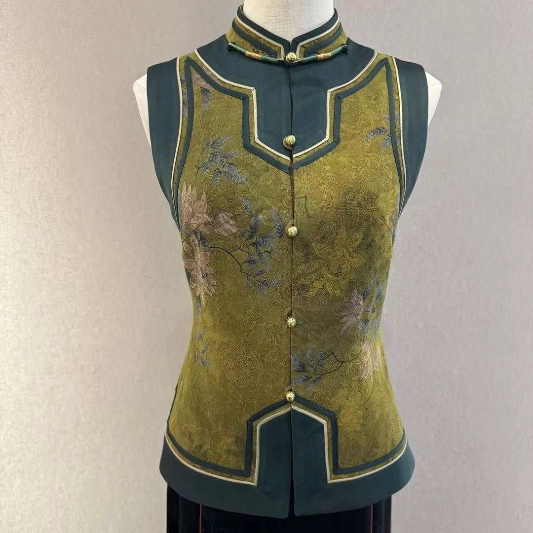 S357-1春意盎然马甲国风