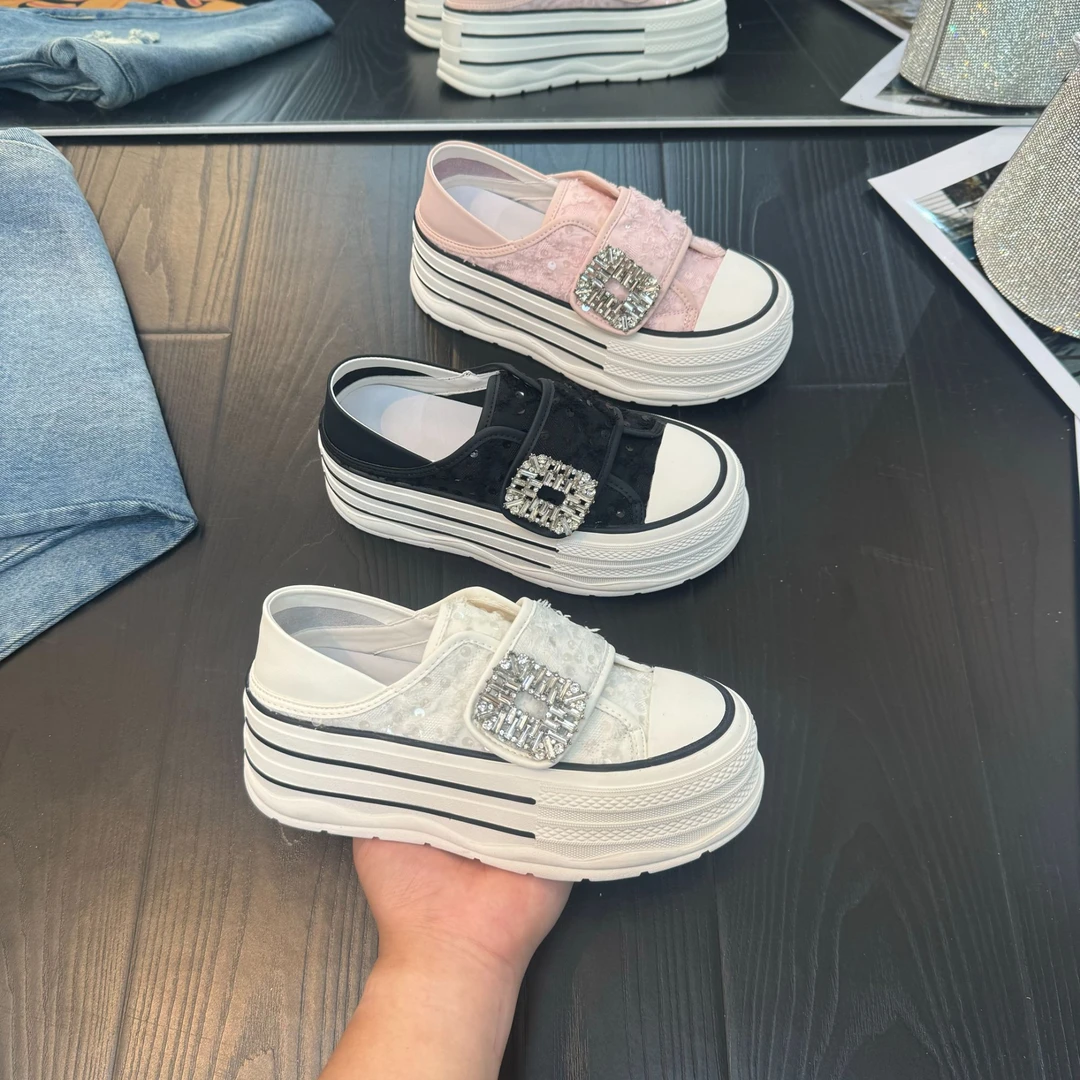 千之恋L增高6CM2025夏季新款爆款透气复古软底百搭单鞋女鞋8619