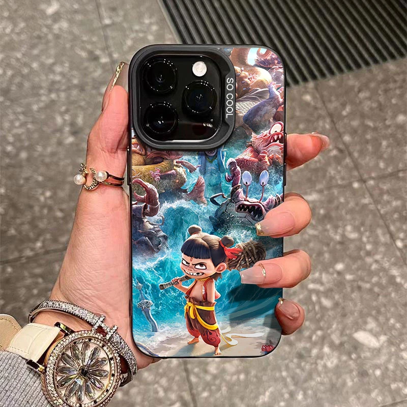 恶棍哪吒适用苹果16/15手机壳iphone14Promax元气13软胶12防摔11x