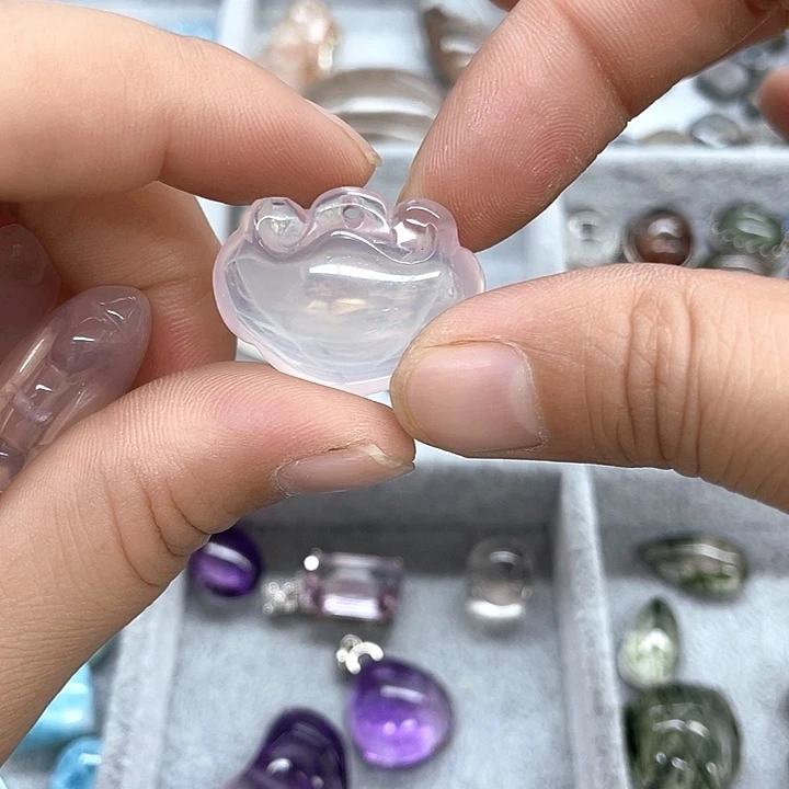 紫晶珠宝半成品银S925镶嵌