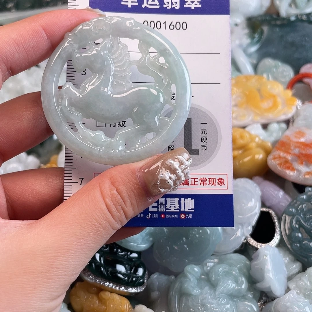 翡翠未镶嵌颈饰1600