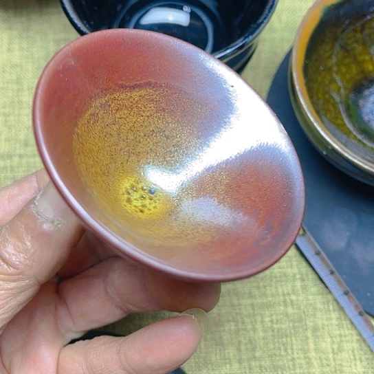 茶盏?***乐龙窑柴烧斗笠7.5口径