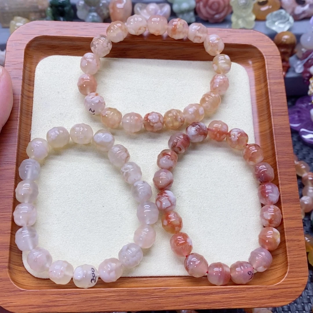 玛瑙/玉髓手链未镶嵌爱***鱼