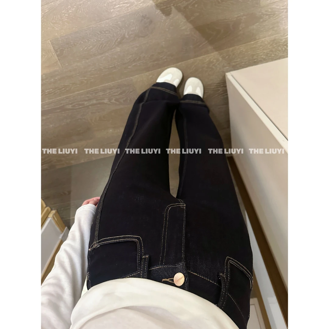 【LIUYI】修容牛仔~春季四面弹窄版牛仔裤52262